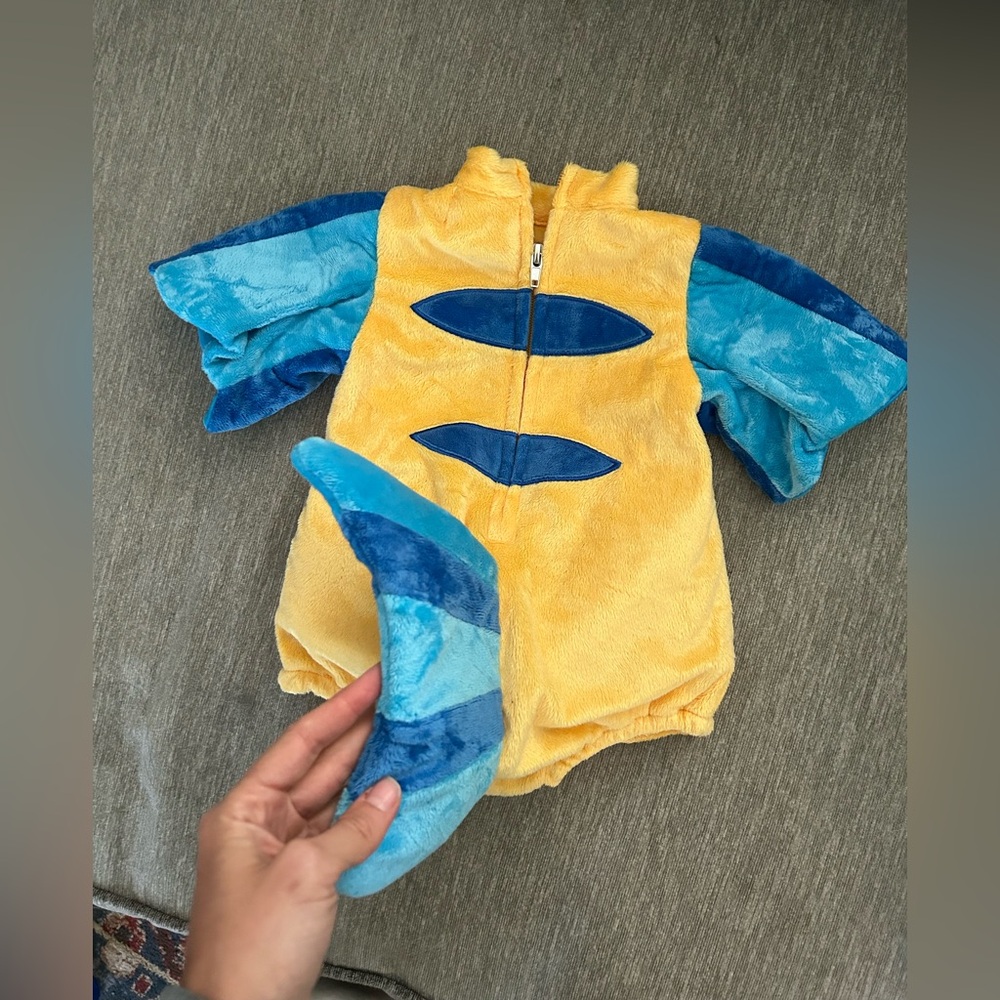 3 month Flounder Little Mermaid romper